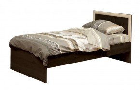 Кровать одинарная 21.55 (шир. 900) с настилом (венге/профиль дуб линдберг) в Пыть-Яхе - pyt-yah.mebel-74.com | фото